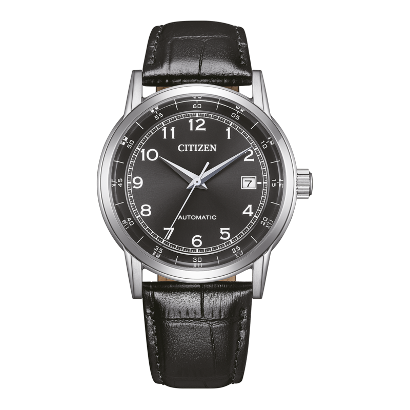 NJ0210-05E Herren Leder schwarz ⌀ 40mm