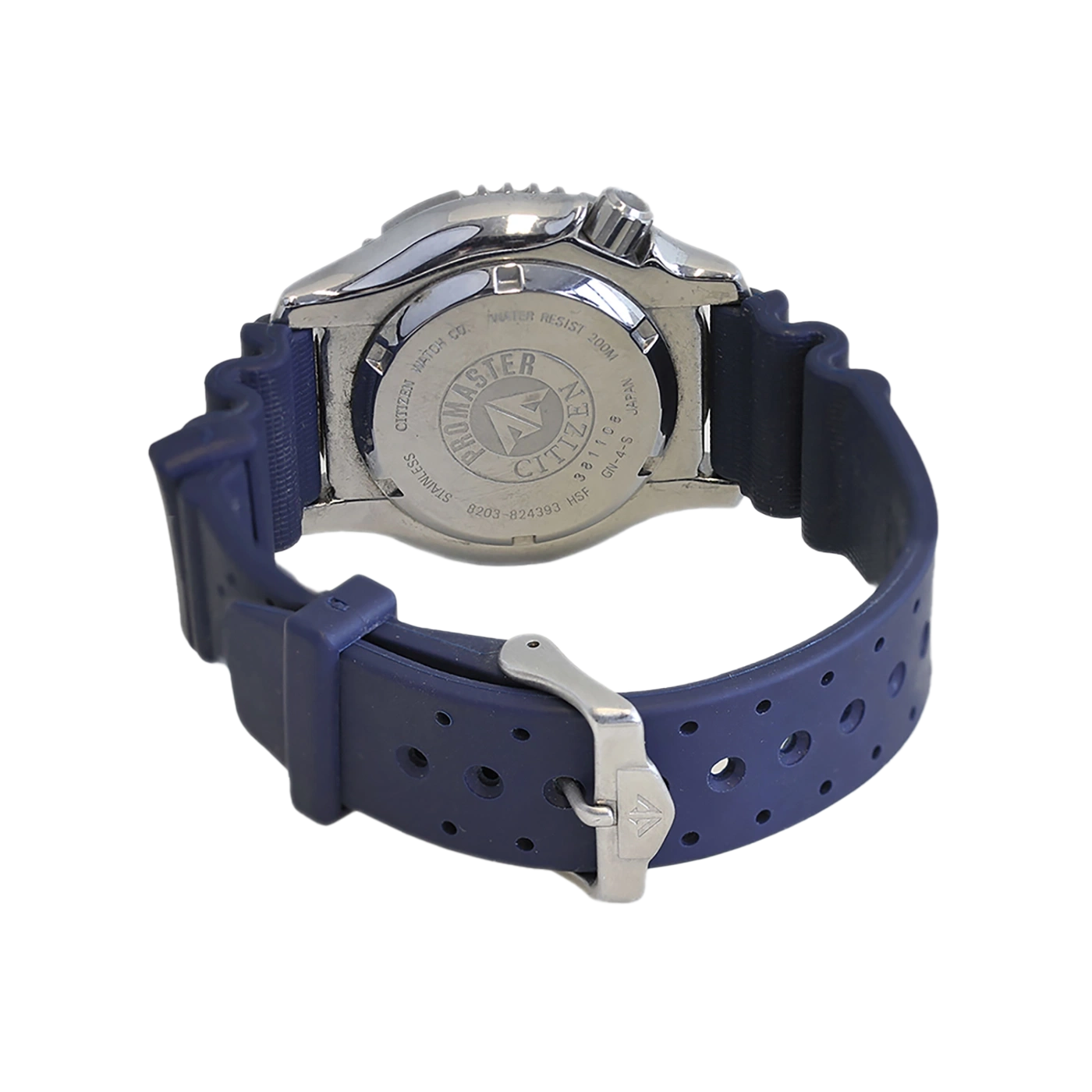 Citizen Promaster Uhr, Edelstahl, blaues Armband, wasserdicht 200m