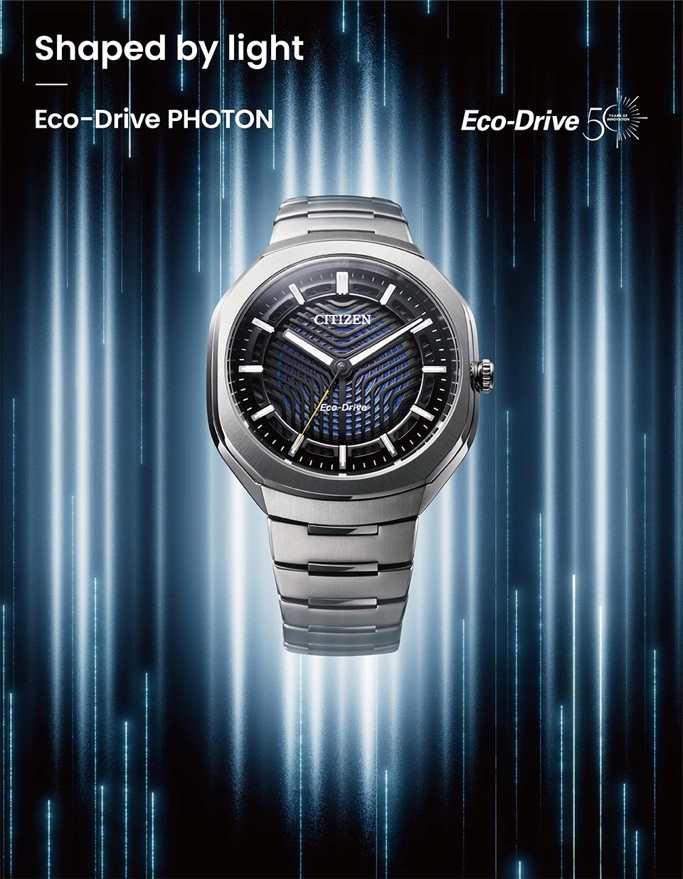 Citizen Eco-Drive Uhr mit Lichtstreifen