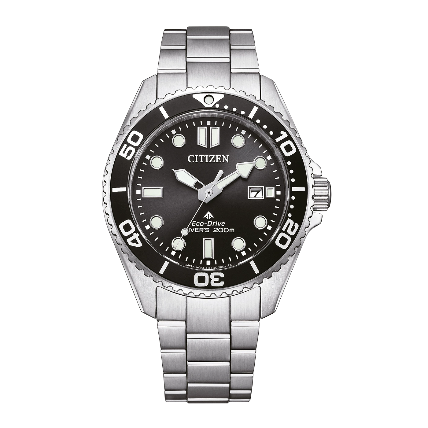 BN0261-51E Herren Edelstahl | schwarz | ø 40.55mm