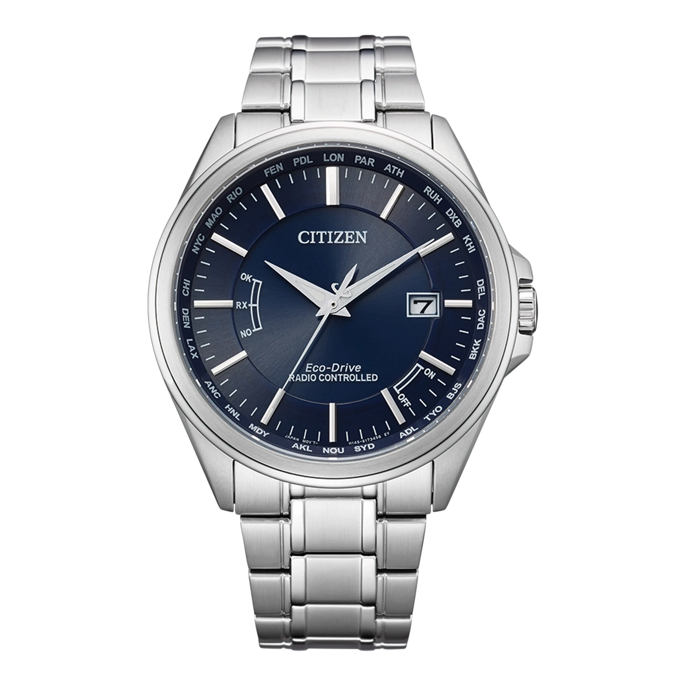 CB0250-84L Herren Edelstahl | blau | ø 43mm