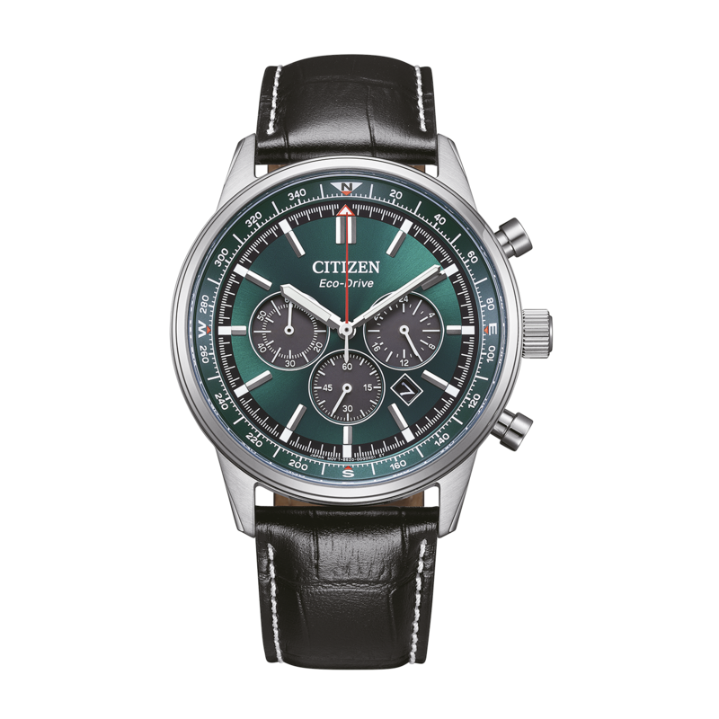 CA4720-01X Herren Leder grün ⌀ 42mm