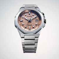 Citizen Series 8 Automatikuhr mit geometrischem Zifferblatt und Stahlarmband.