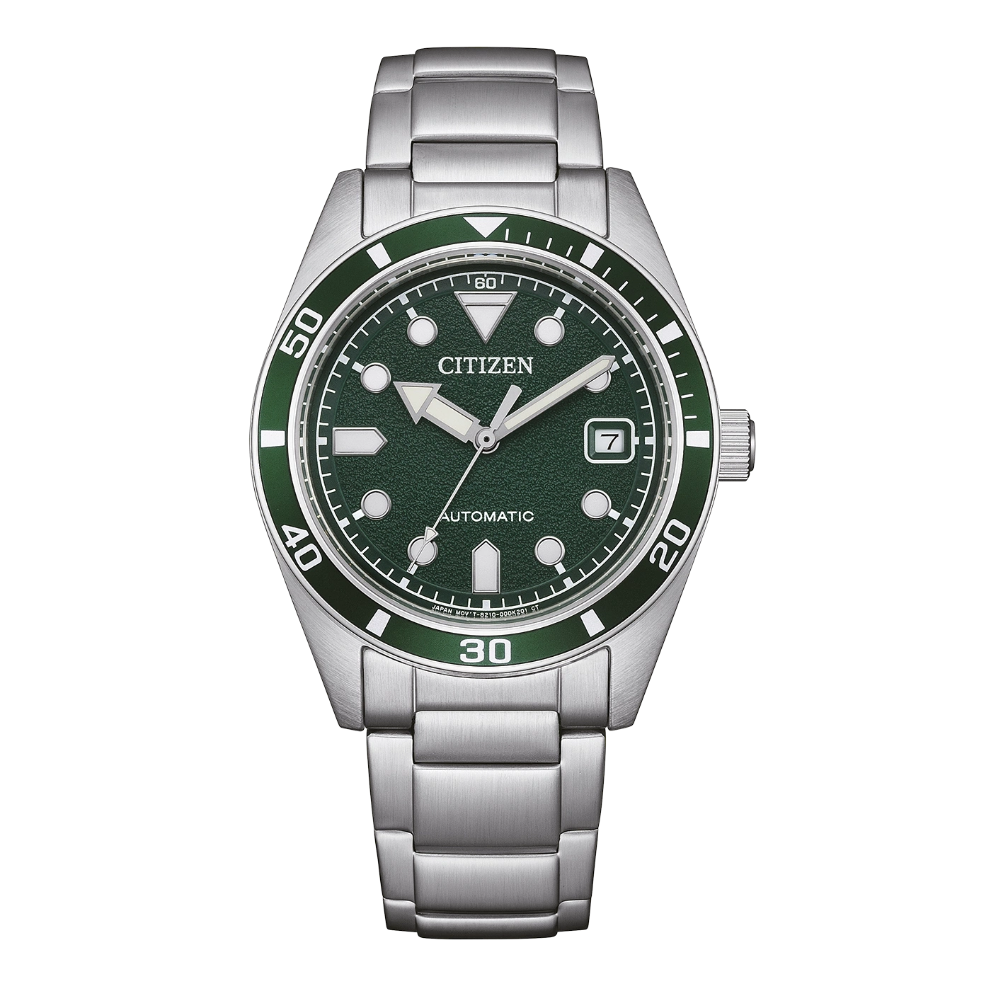 NJ0220-52X Herren Edelstahl | grün | ø 38.5mm
