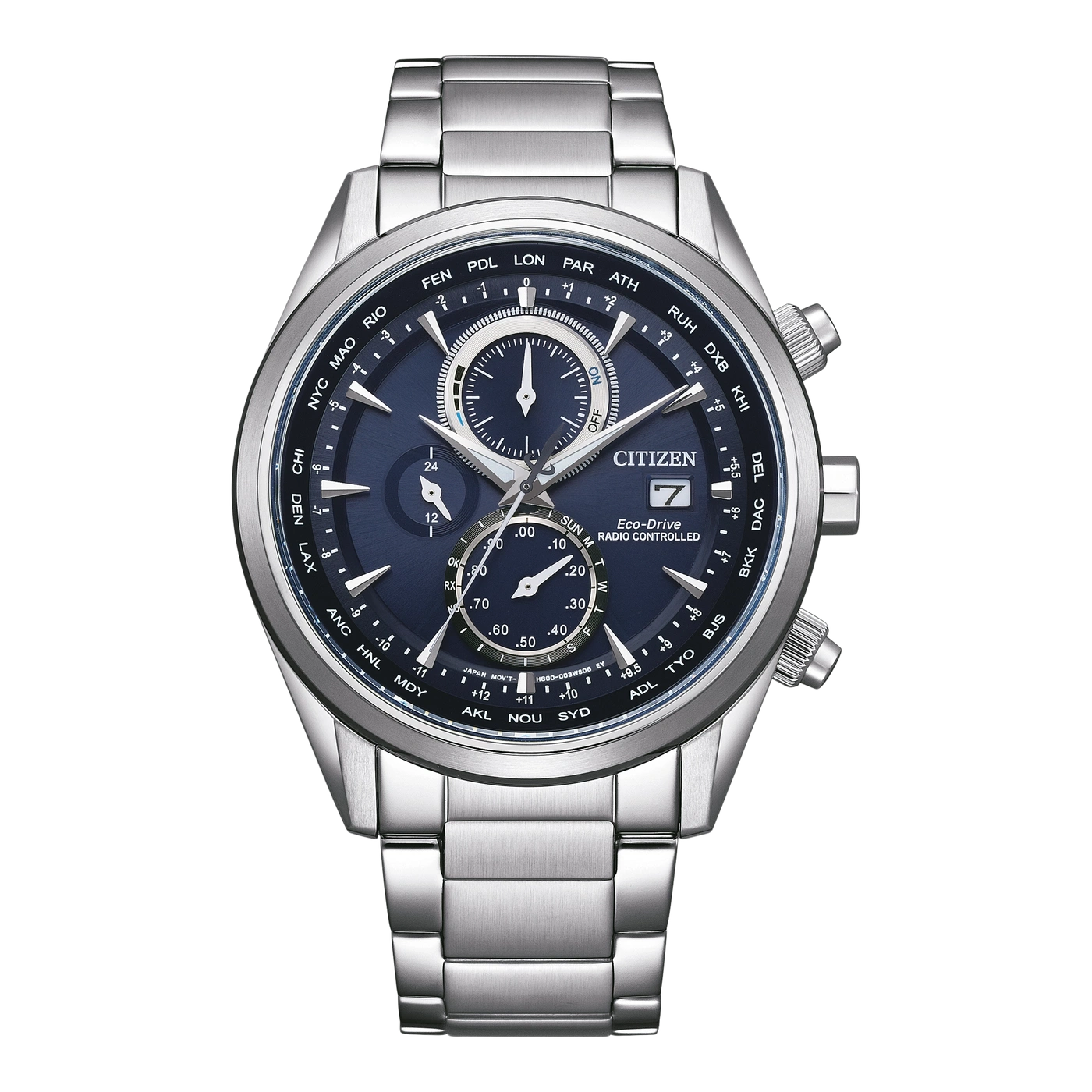AT8260-85L Herren Edelstahl | blau | ø 43mm