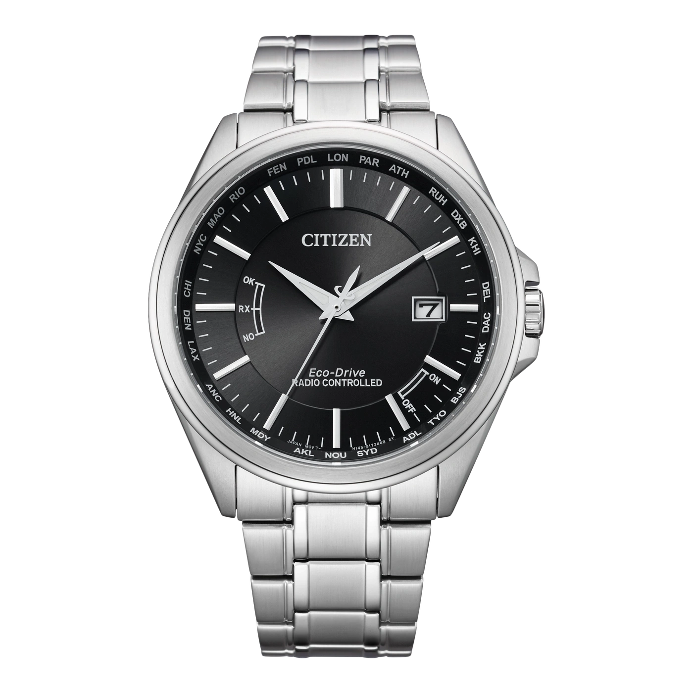 CB0250-84E Herren Edelstahl | schwarz | ø 43mm