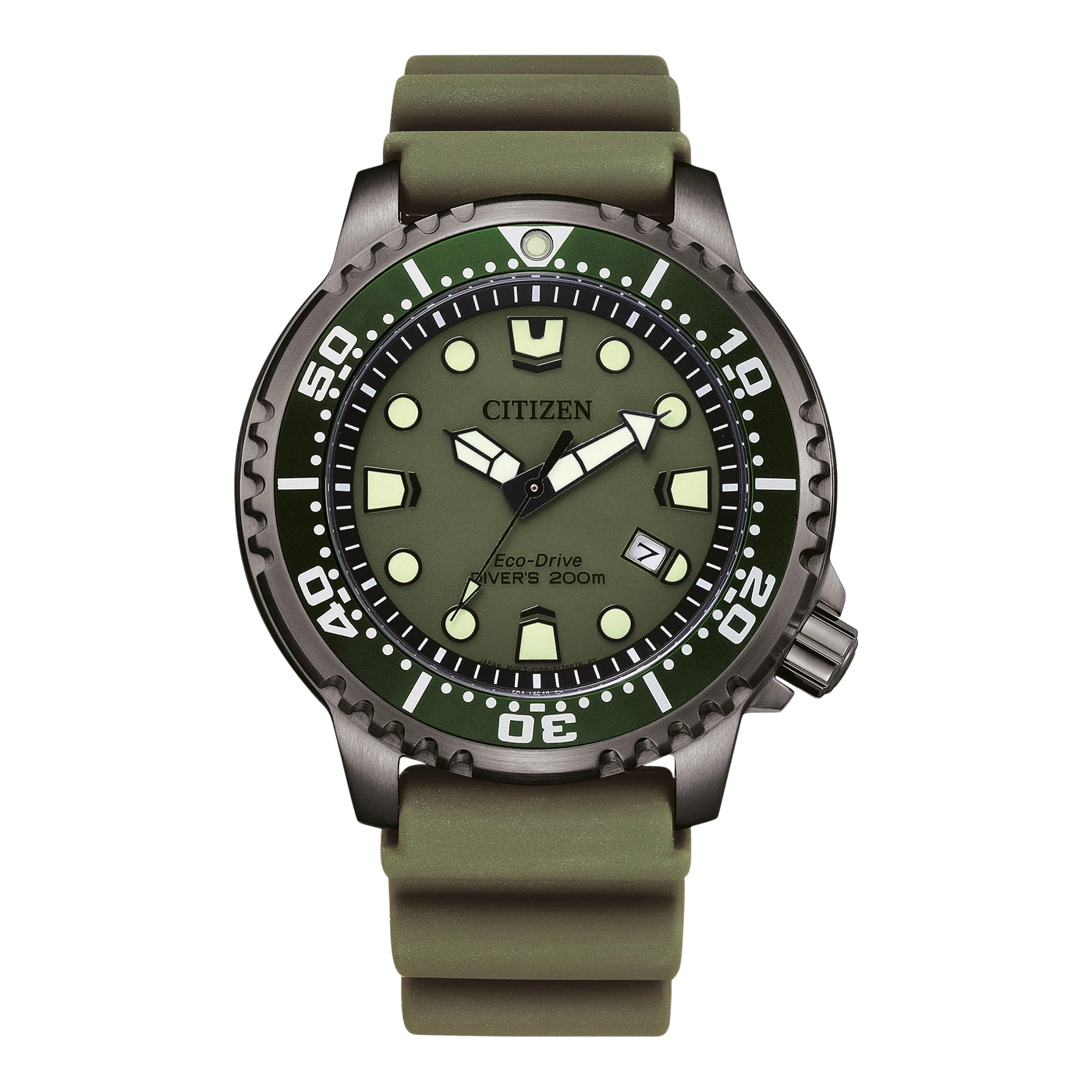 BN0157-11X Herren Gummiband (Urethan) | grün | ø 44mm