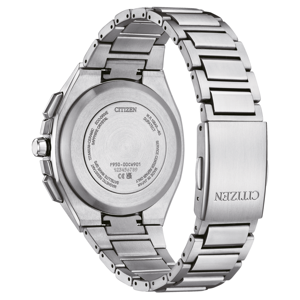 Citizen-Uhr, Rückseite, Titan, Keramik, GPS, magnetisch, Eco-Drive, Saphirglas