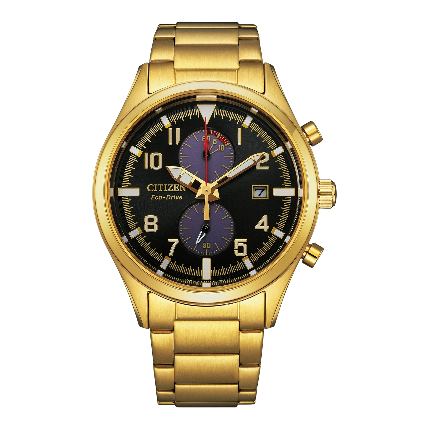CA7022-87E Herren Edelstahl | schwarz | ø 43mm