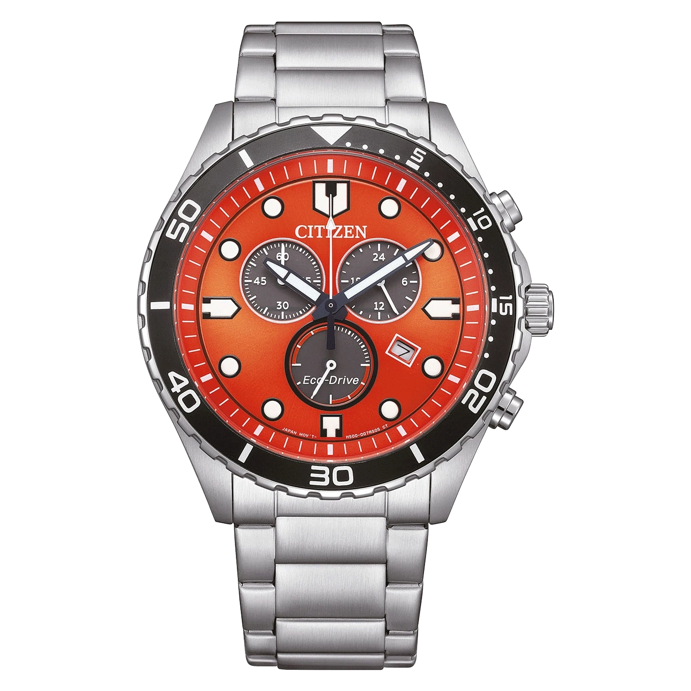 AT2560-84X Herren Edelstahl orange ø 43 41.5mm